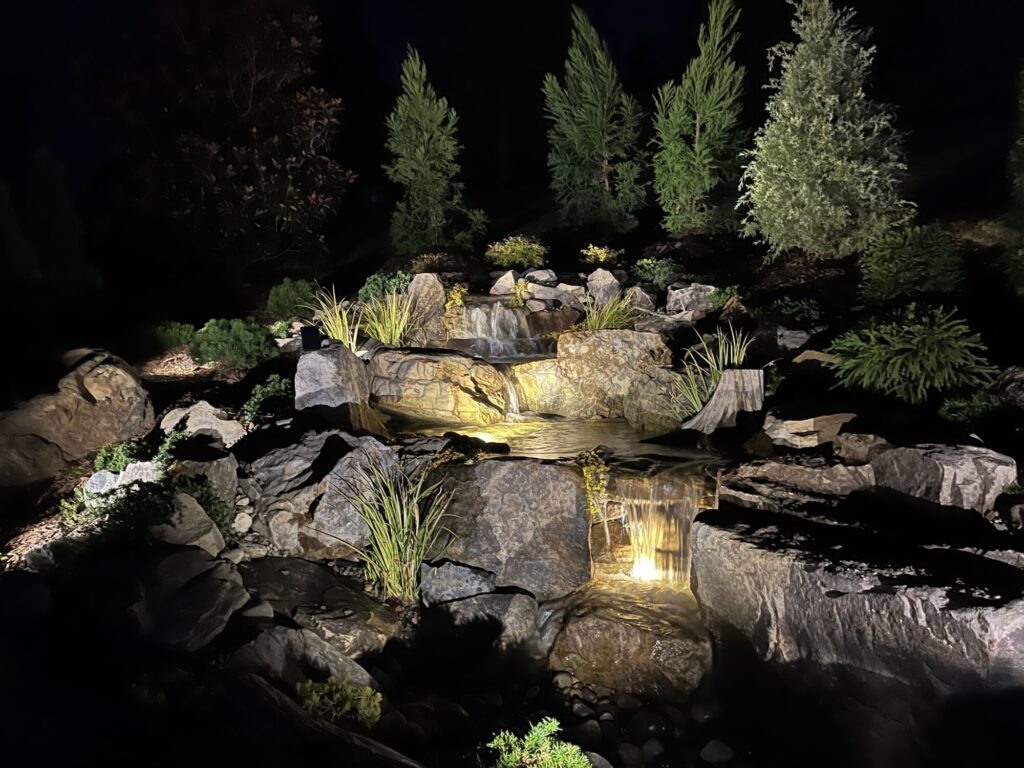 Pondless Waterfall Lights in Charlotte, NC