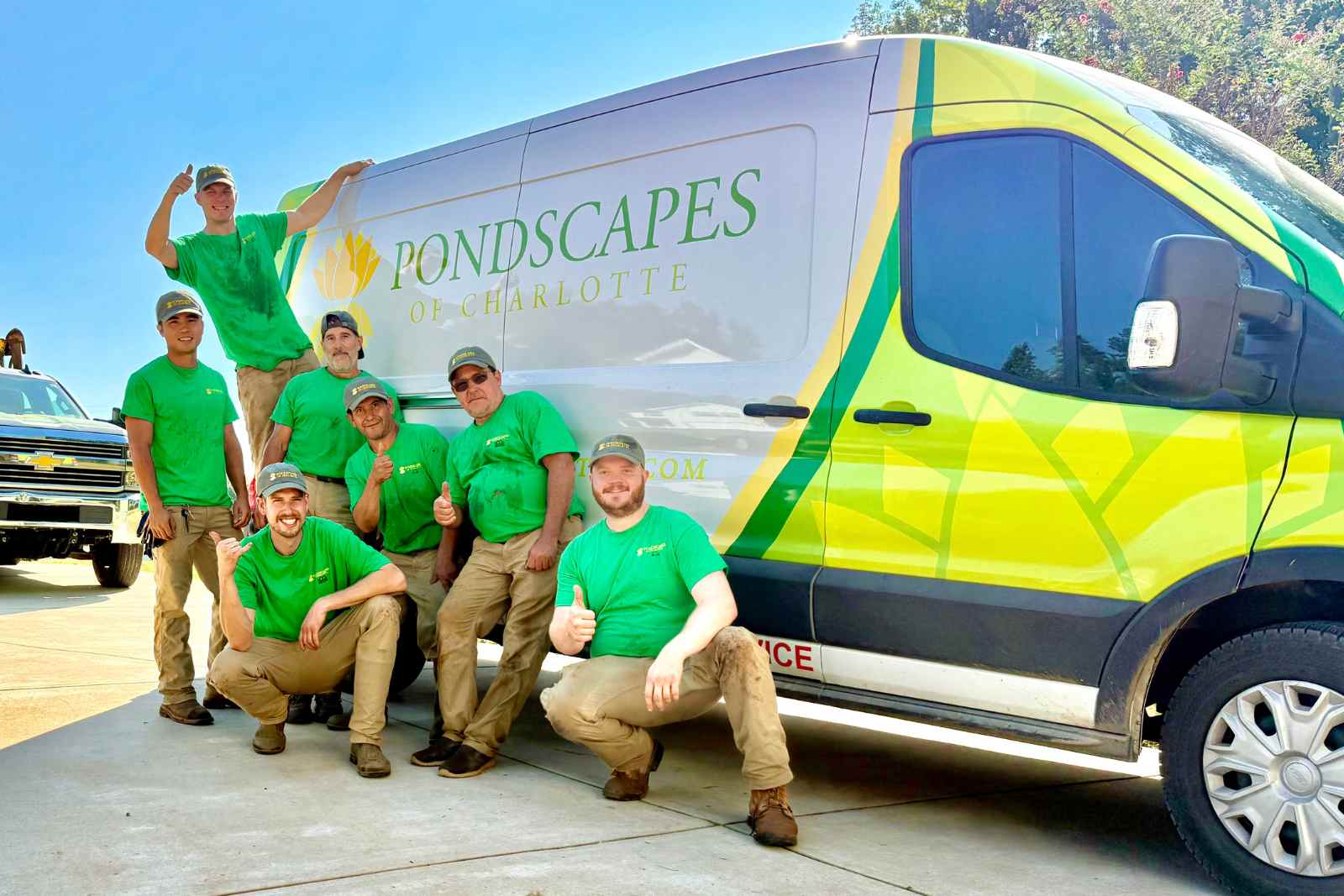 Expert Backyard Pond Builders in Charlotte, NC Team Photo