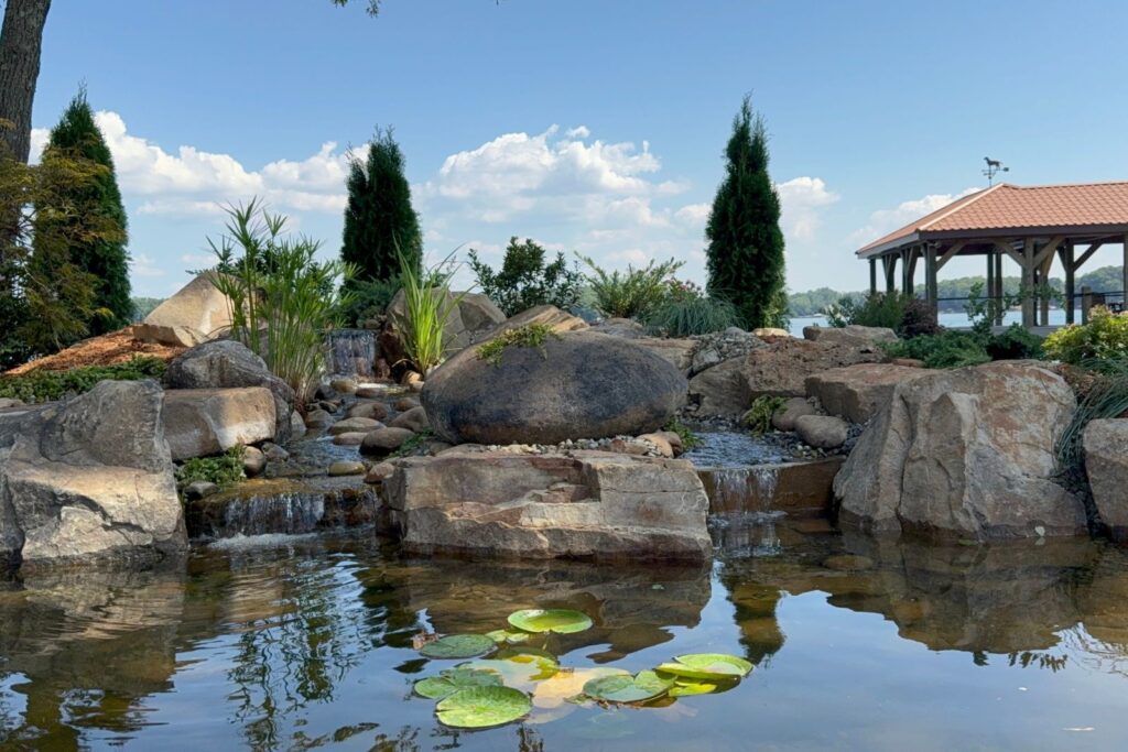 pond by lake norman